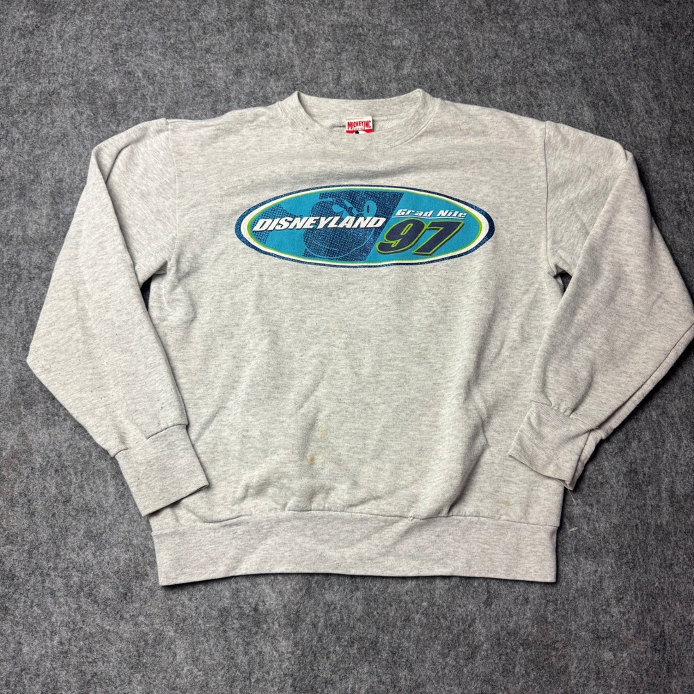Vintage 1997 Disneyland Grad Nite Sweatshirt Mickey Inc Disney Crewneck 90s